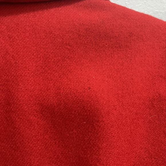 Vintage Savannah Holiday‎ Red Wool Bomber Jacket Size 12 Christmas Grandma - Picture 7 of 11